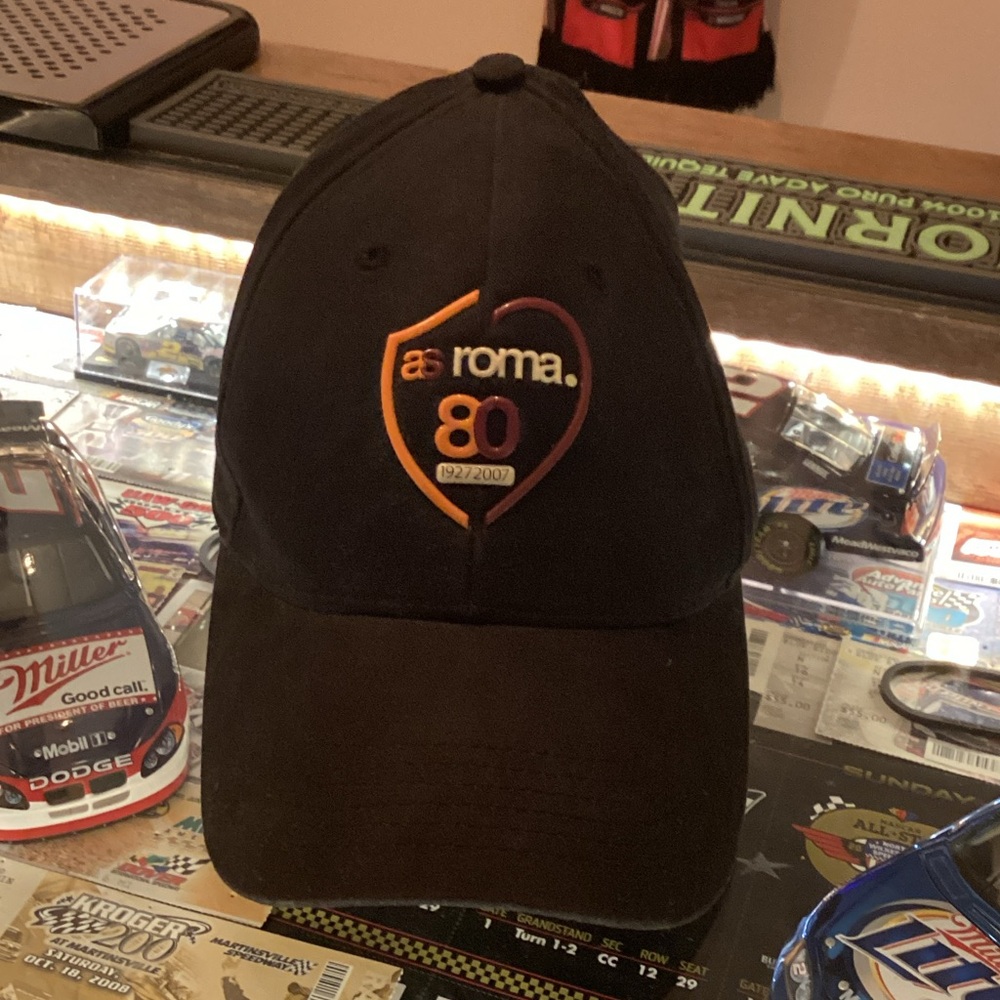OFFICIAL 80th ANNIVERSARY 2007 A.S. Roma hat, black